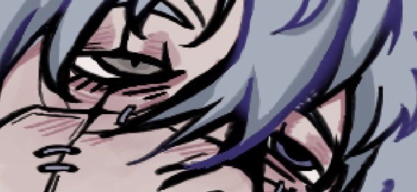 LANIKOII's tweet image. Idk if anybody cares but this is how i draw mahitos eyes. Just one pupil really dilated. You can kinda see it in my other art too but the first image is just there to serve as a clear example