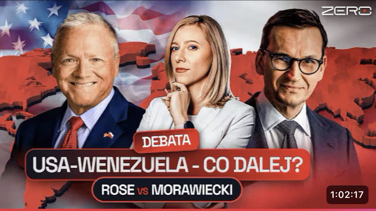 MeitzPL's tweet photo. 🧵 Earlier tonight, one of Poland’s major YouTube channels, @OficjalneZero, hosted a remarkably substantive conversation between former Polish Prime Minister @MorawieckiM and the @USAmbPoland to Poland, @TomRoseIndy.
I strongly recommend watching the full discussion, linked below.
What follows in this short thread are the quotes that stood out most to me. They clearly illustrate how both speakers view Poland’s role and strategic importance for the United States - and how closely aligned they were on this point. 1/8