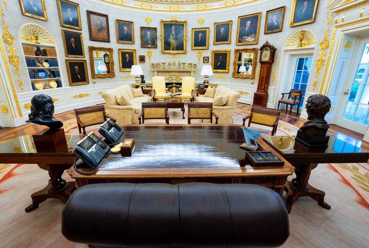 美国总统如何在椭圆形办公室留下个人印记| ShareAmerica, image size:1200x808
