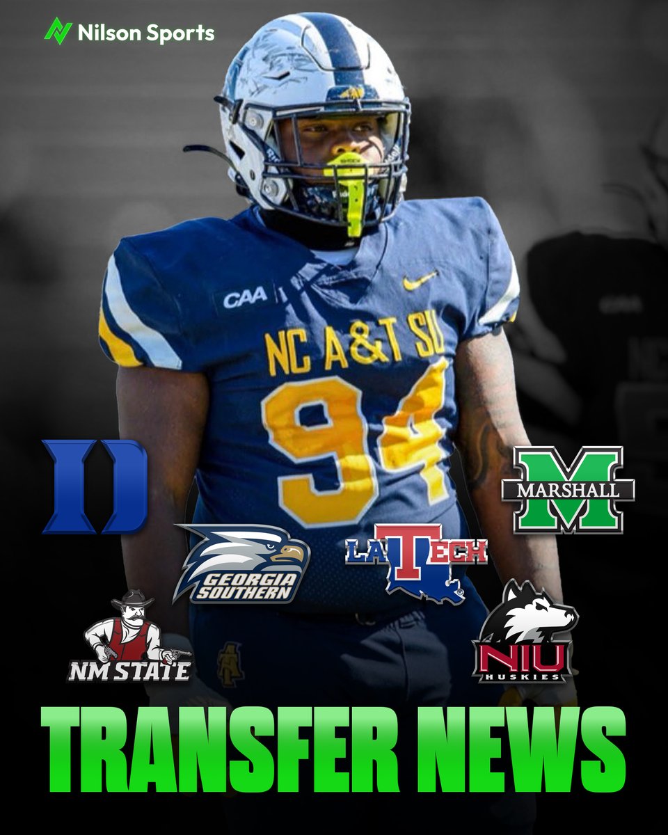 nilsonsports's tweet photo. With multiple offers and official visits scheduled, North Carolina A&T Freshman All-American Sidiq Cabaniss-Ali (@Sidthe_kid51) is generating interest from the following schools after the 6'2" 290-pound DT logged 30 tackles, 3 TFL, and 3 sacks last season:

Duke
Marshall
Georgia Southern
Louisiana Tech
Northern Illinois
New Mexico State