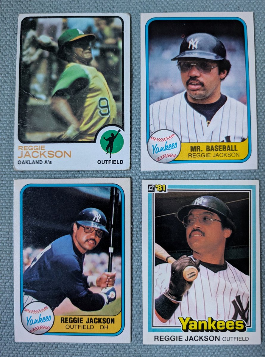 Brett2point0's tweet image. A trio of Mr. October 81s. 

Any Pucketts in particular? Have several early 90s