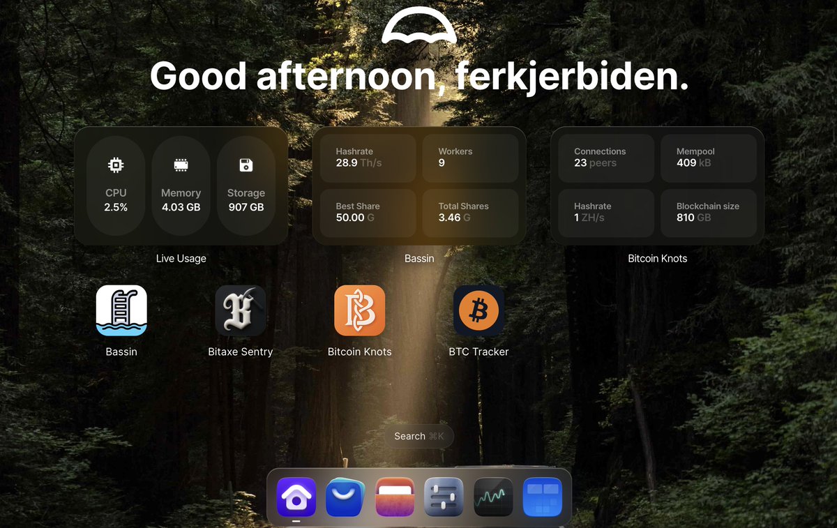 Added three new miners to my little at home mining rig today - pushing 30  th/s now! All 30 th/s is running on my own node, which I recently  configured to allow