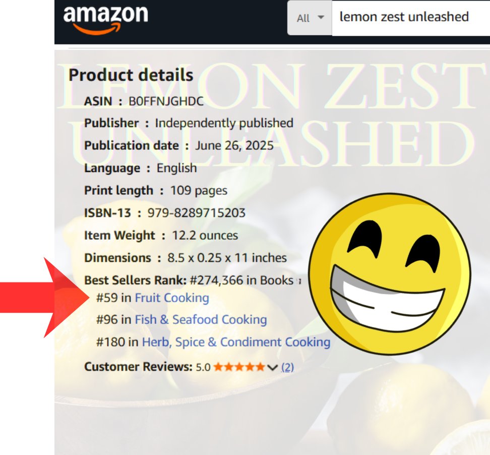 HardingCooks's tweet photo. Big news!! 🍋🍋
Lemon Zest Unleashed is officially #59 in Fruit Cookbooks on Amazon!
From my kitchen to yours — thank you for making this happen. Top 50 is in sight!
If you haven’t snagged a copy yet, now’s the perfect time.
https://t.co/6ftWgXnd5j https://t.co/HWCzUPwSXN