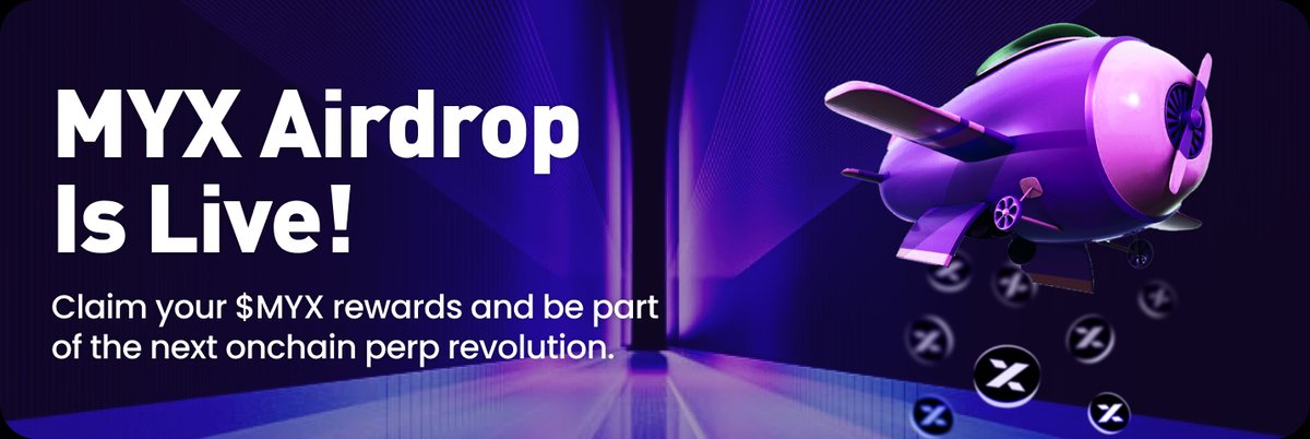 New MYX drop alert! 

airdrop szn activated 🔥

app-myx.finance

5M $MYX + 5M $ZKP for the community

You might qualify if:
✅ ever used social login on MYX
✅ ever traded on MYX

early MYXers = top allocations

they mentioned this is the biggest airdrop yet
they’re all