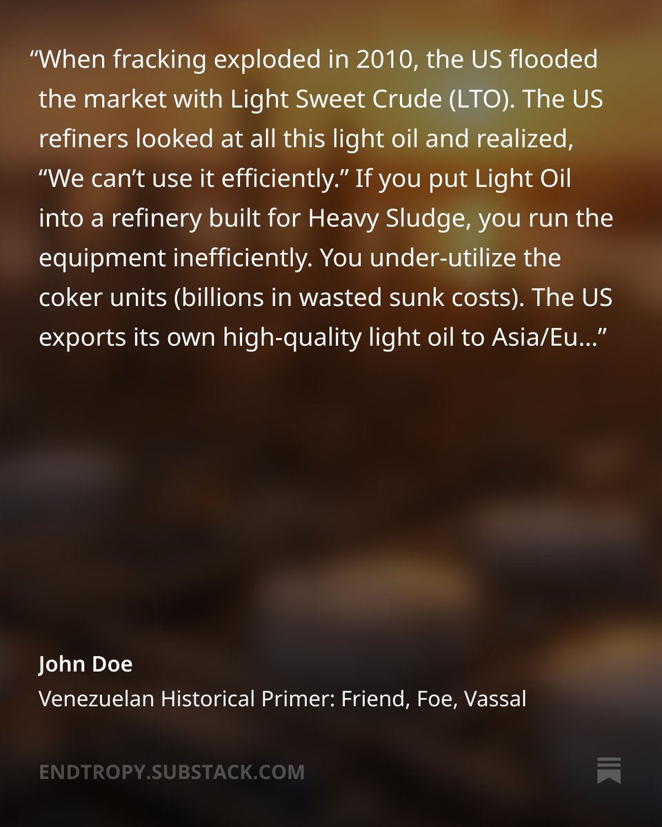 michaeljburry's tweet image. This is a terrific, tragic history of the Venezuelan oil saga, with US involvement. Puts the events of this weekend into an honest, informed perspective that will wow your friends and family. 

This is free, not mine, and I don't know the author, but it is really good, very…