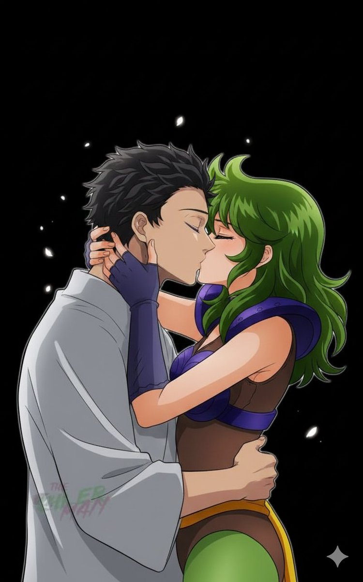 elson_rei's tweet photo. Hakuji Akaza kissing Shaina ophiucus https://t.co/fA2kJxUMl3