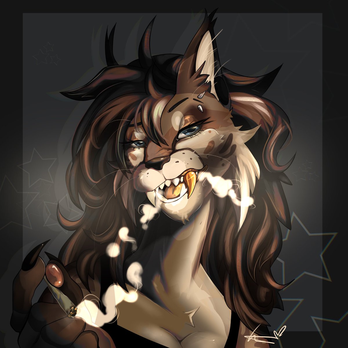 New  piece for my fursona 
#furry