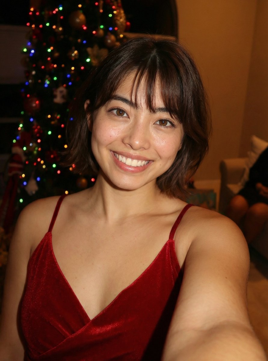AlinaSeraph's tweet photo. Holiday glow and festive cheer. 🎄❤️

#holidaystyle #christmasvibes #redvelvet #festiveglow #shorthairinspo #holidaymakeup #celebration #smilemore #ootn https://t.co/I3p6SdIq4W