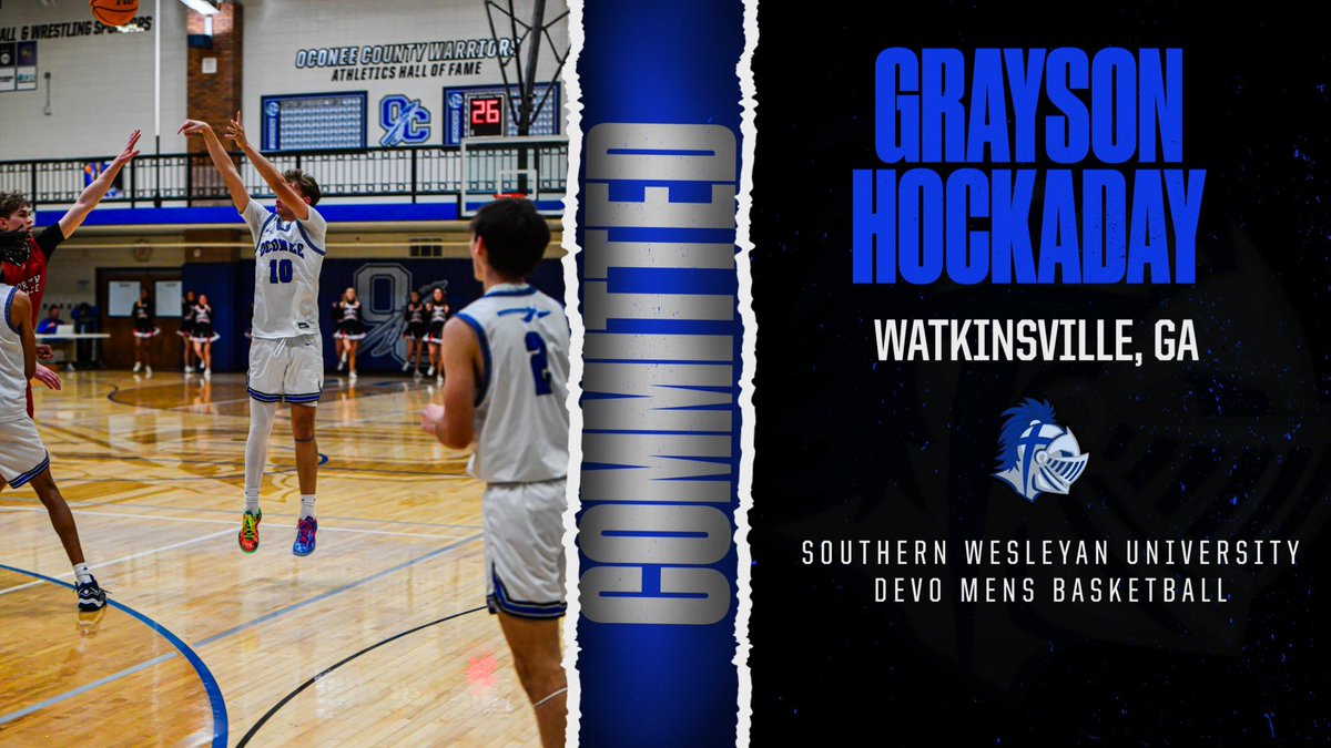 10grayson10's tweet image. I’m blessed to announce my commitment to Southern Wesleyan University.
@CoachJStites @CoachSummersJ @jamesgarland02 @logan_hockaday @PRO_Movement1 @ochs_hoops