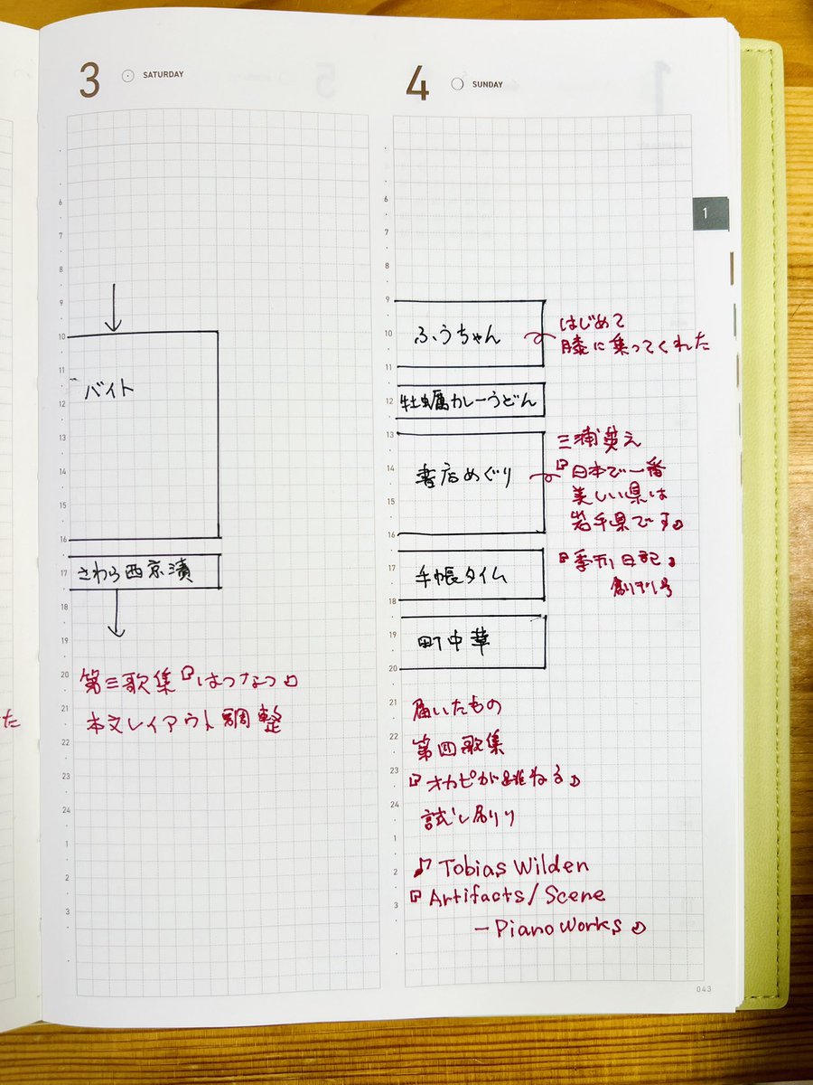 capybara510's tweet photo. 台湾の手帳
TAKE A NOTE PLANNER
1/3(土)・4(日)
#tan_planner
#TAKEANOTE #手帳
#手帳好きさんと繋がりたい
#手帳の中身 https://t.co/vlHTzL0Yyq