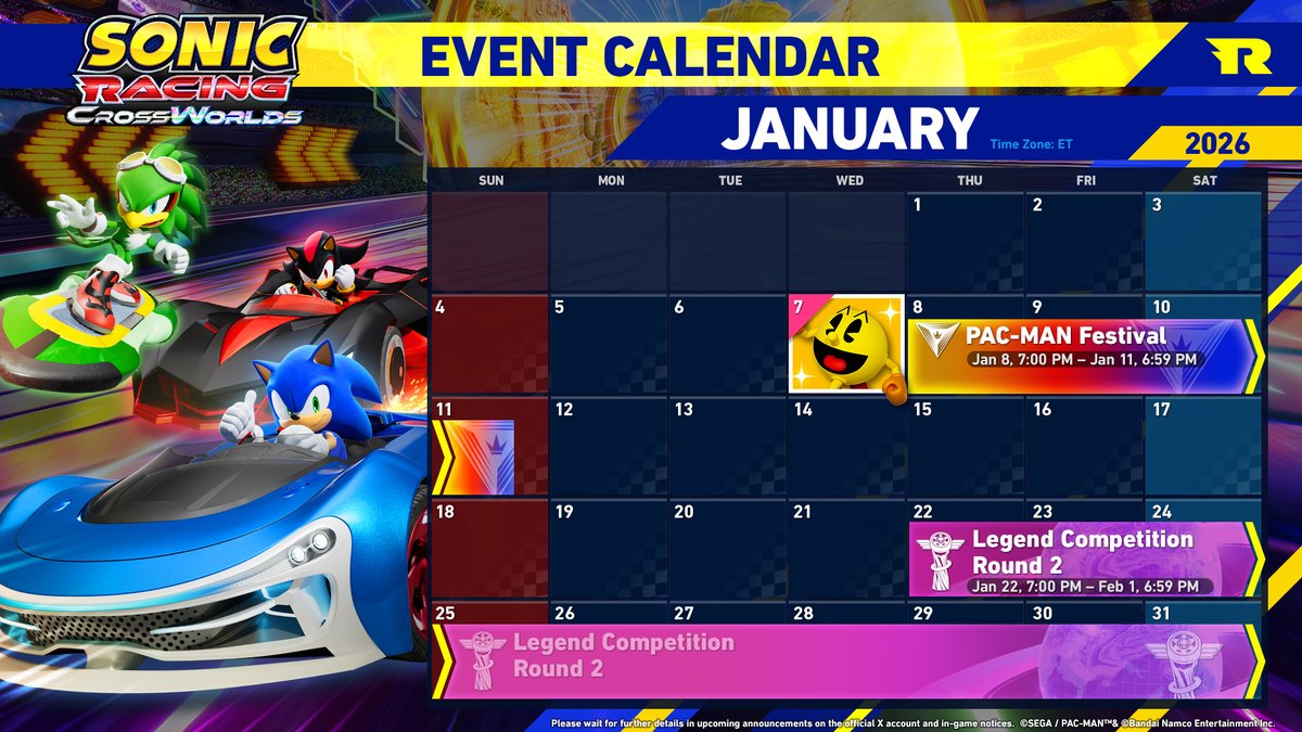 Here's an early look at the in-game schedule for January!

Based on player feedback, we're making important improvements to the Legend Competition. Due to this, we need to reschedule AiAi's release to February. Tangle &amp; Whisper will not be affected. More information to come!