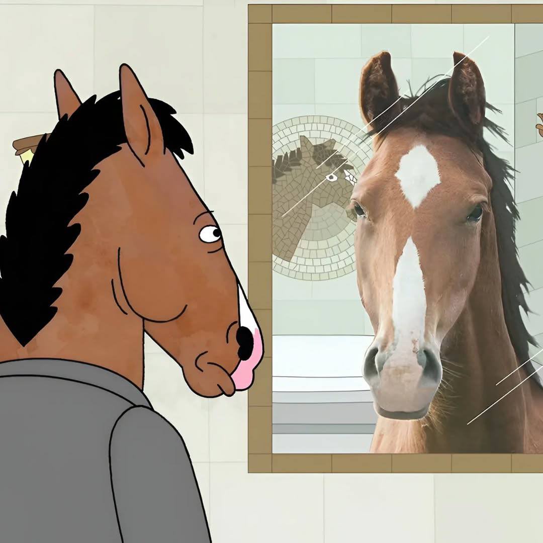 Alone horse tweet media