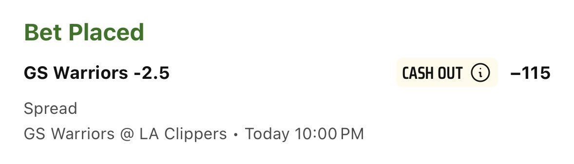 wagsischasing's tweet image. NBA 🏀

Warriors -2.5 (1.5%) 

The Clippers are super poverty.