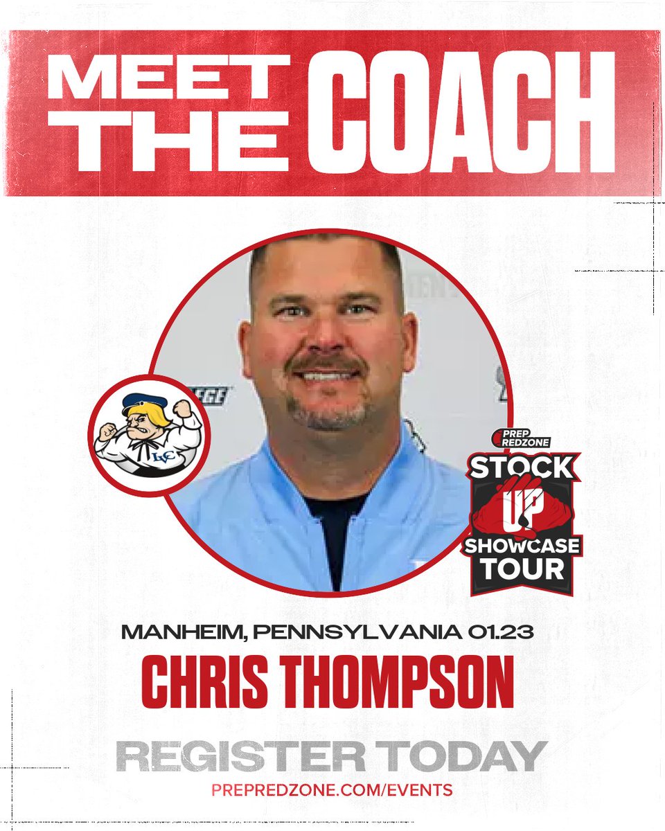 PRZVicCastillo's tweet image. 🚨Coach Chris Thompson @CoachThompsonCT will be BACK coaching up QBs at our Winter Showcase in Manheim, PA on January 23rd! 🚨

The 28th Head Coach in Lebanon Valley College history and one of the best men to learn under will be in the building, QBs come prepared! @LVCathletics