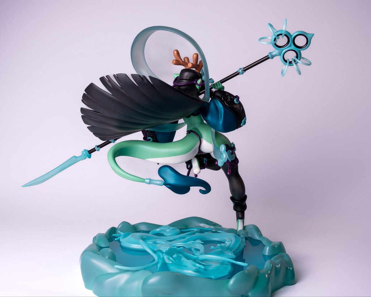Nenoboy3's tweet photo. 海月铸机制作《环界千境录》系列第一弹 龙神姬
oc：@oraingen 
建模（Modeling）：@leo_k_cor_sss 
涂装（Painting）：@amuro_h782 
样品完成 预售准备中 请关注我了解后续预售详细 感谢！ https://t.co/DFVb7YpYss