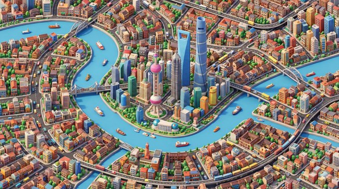 Illustration Urban featuring Banana Prompt - Vibrant & Map