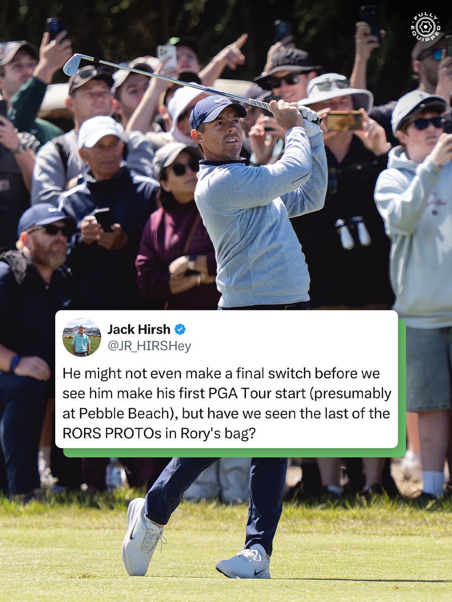 laurenjxxt's tweet image. 👀 Have Rory McIlroy finally replaced his legendary TaylorMade RORS PROTO irons? 🏌️‍♂️

We’ve seen him playing the P7CBs at the Australian Open and his first TGL match. Could this be a permanent switch? 🤔

#RoryMcIlroy #taylormadeclips  #P7CB #golfgear  #GolfLife