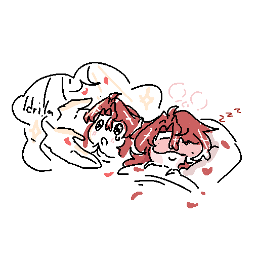 GentiDoodless's tweet image. Blissful dream his having -✨