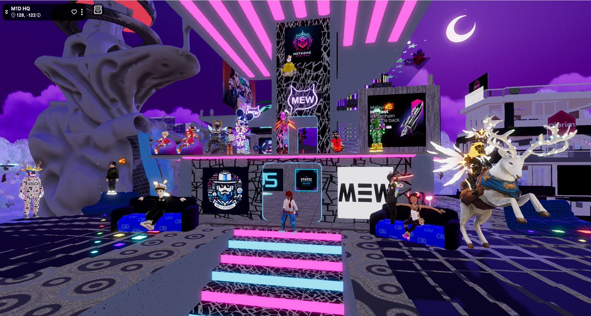 Every time I log into @Decentraland, I’m inspired by the creativity of these digital builds. 

Grateful for the metaverse community and great conversations at Beyond the NFT hosted by <a href="/SinfulMeatStick/">SinfulMeatStick.eth</a>