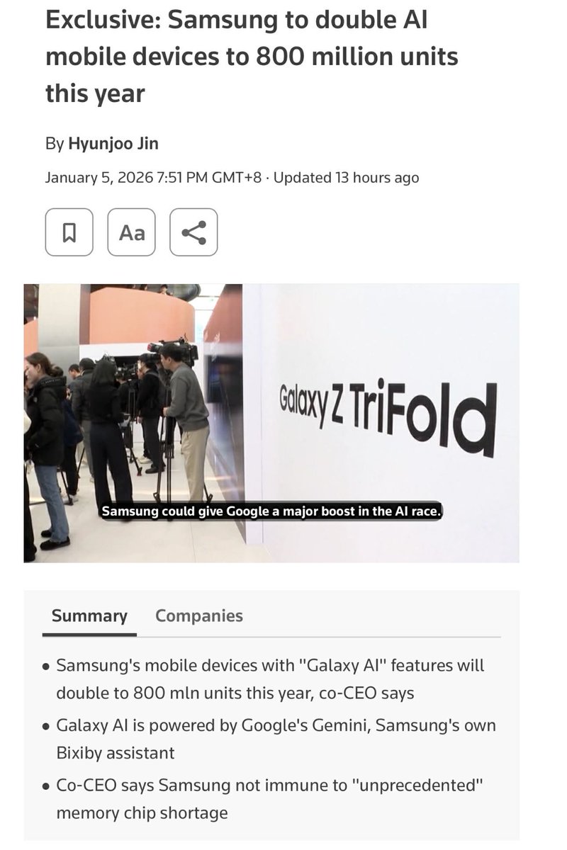 samsung ai devices chart