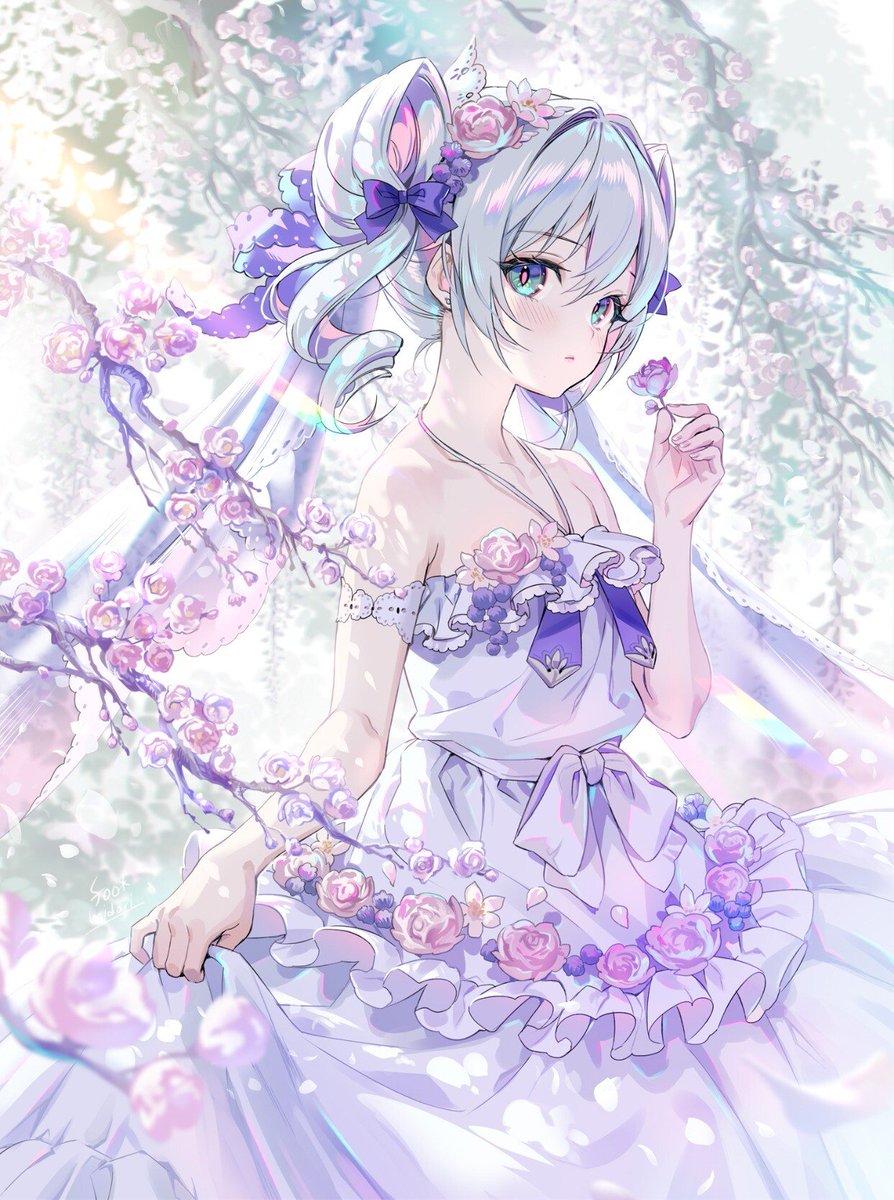 「夢見る女の子の絵」|碧 風羽 Foo Midoriのイラスト