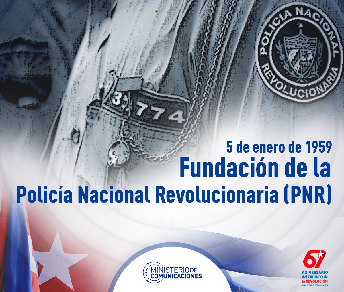 En el aniversario de la Policía Nacional Revolucionaria rendimos homenaje a nuestros #HéroesDeAzul. Con valentía y compromiso defienden la paz, la seguridad y la soberanía de #Cuba. ¡Admiración y respeto por quienes garantizan la tranquilidad de nuestro pueblo! ¡Felicidades! 🇨🇺