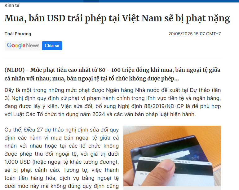 Lee_Tuanx's tweet photo. QUA NĂM 2026 MUA BÁN USDT P2P TRÊN BINANCE CÓ ĐƯỢC KHÔNG ?

Gm gm ae, Market hồi mới xanh tí đã có nhiều ae quan tâm tới việc nhảy nhót hoặc cash tiền tiêu TẾT rồi. Khá nhiều bạn quan tâm tới vấn đề là qua năm 2026 rồi thì liệu:  

"Còn Mua/bán $USDT thông qua hình thức P2P trên Binance hoặc OTC như trước đây có còn được không? 

Bởi theo như các báo chính thống đưa tin, "Theo Nghị định 340/2025/NĐ-CP của Chính phủ có hiệu lực thi hành từ ngày 9/2/2026, cá nhân thực hiện hành vi mua, bán ngoại tệ không đúng quy định của pháp luật sẽ bị xử lý nghiêm, với mức phạt tăng dần theo giá trị giao dịch, đồng thời có thể bị áp dụng hình thức xử phạt bổ sung là tịch thu tang vật vi phạm"

Tuy nhiên, theo mình thấy thì nghị định này nói về việc nhấn mạnh cụm từ "Ngoại tệ"  (USD, NDT, Yên Nhật,,v.v.), chứ không phải đề cập tới USDT, vốn theo cách mình của mình hiểu thì USDT là tài sản mã hóa (được neo với đồng USD theo tỉ giá 1-1). Theo nghị định 320 thì USDT không được xem là ngoại tệ 🧐🧐🧐

Không có văn bản chính thức nào cho tới thời điểm này cấm các bạn giao dịch USDT (cash out, cash in). Chỉ cấm các bạn dùng tài sản mã hóa như USDT, BTC, ETH..v.v. làm công cụ (phương tiện) thanh toán thay cho tiền pháp định. 

Một điểm nữa cần quan tâm là, tới hiện tại vẫn chưa có sàn giao dịch nào tại VN chính thức được nhà nước cấp giấy phép HĐ chính thống. Thì bạn vẫn có thể giao dịch ở các sàn như binnace hay Okx như trước đây bình thường. Kể cả khi công bố sàn đầu tiên cấp phép, các bạn vẫn có tối đa 6 tháng để làm mọi thứ với port hay tài sản của mình 🧐

Tóm lại, chỉ sợ bạn không có USDT để cash, còn không thì vẫn có khá nhiều cách để cash out nếu b muốn. Chúc ae thành công với đợt hồi phục này của thị trường !!!