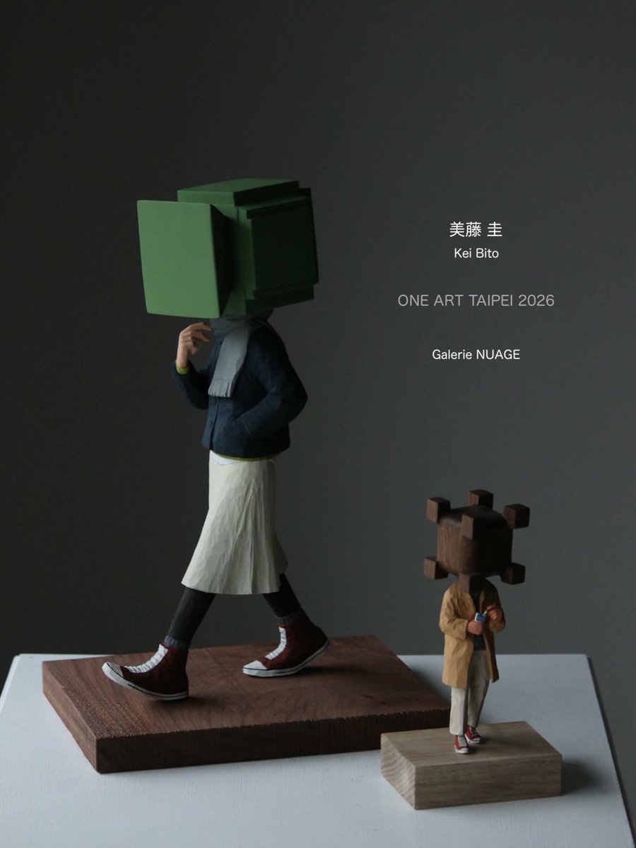 【 参加アーティスト 】

美藤圭　Kei Bito （木彫刻）
荻野善史　Yoshifumi Ogino （陶芸）
中囿義光　Yoshimitsu Nakasono（陶芸）
市川岳人　Takehito Ichikawa （木工）
周霽恩　Chou Chi-En （彫金）
王譽霖　Wang Yu-Lin （彫金）
王春子　spring wang（絵画）

☁️ instagram.com/galerie_nuage/