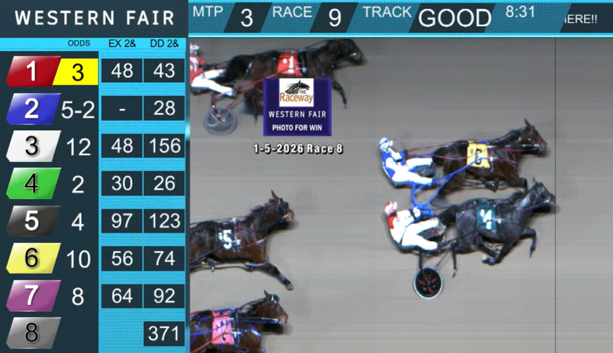 A patient steer for <a href="/bradygalliers23/">Brady Galliers</a> aboard JUSTINE RAY had her picking off CHARMBO STORMY in Monday's top class event <a href="/TheRacewayWFD/">The Raceway</a>.