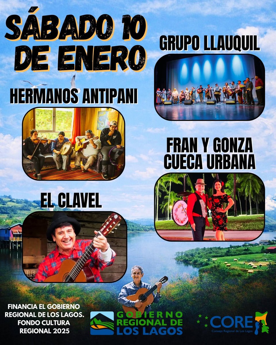 (#Quellón), Todos (as) invitados (as) para este Viernes y Sábado a las 20:00 hrs en el Gimnasio Municipal (IND) a la Gran Peña Folclórica en Homenaje y recordado a Don Amador Cárdenas Paredes, que organiza el Conjunto Folclórico Llauquil de nuestra Comuna.