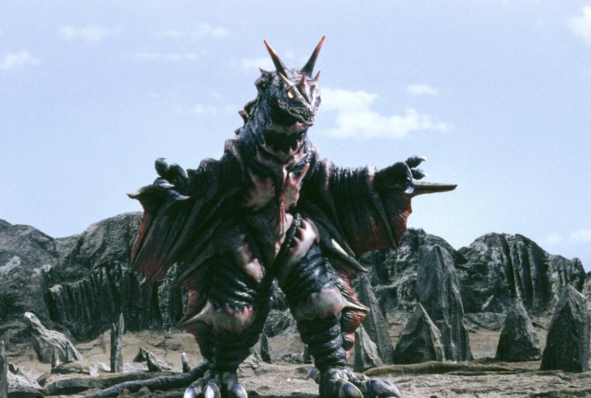 ROCKINHOPPER's tweet image. accidentally put mezard in there but ultraman gaia has some crazy kaiju designs too