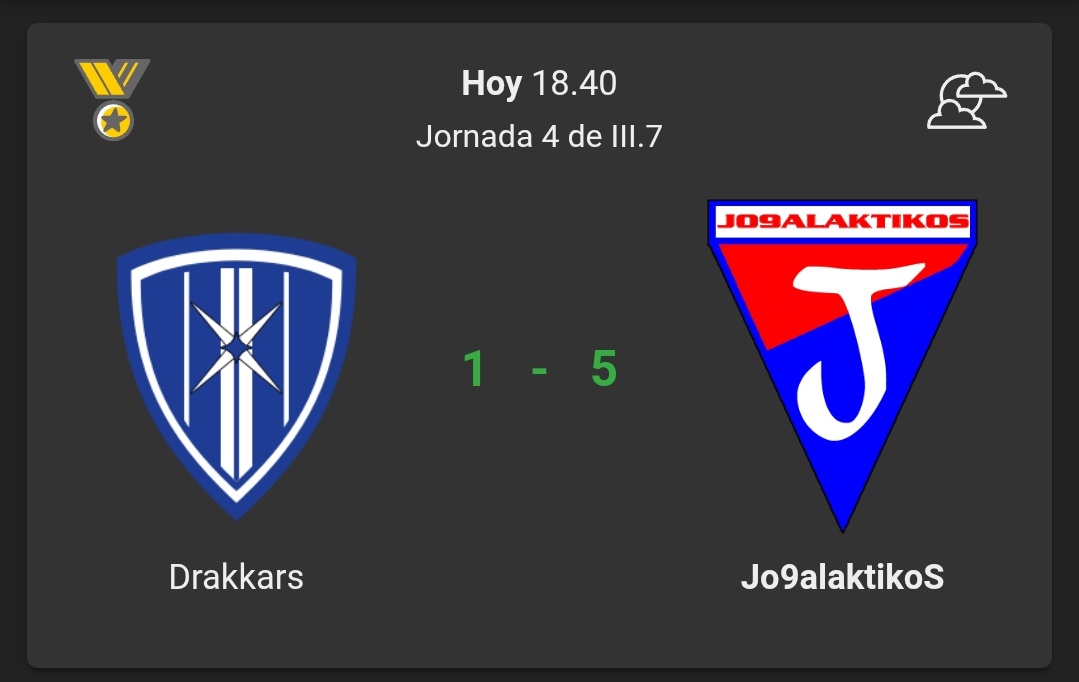 Triunfazo de visitante en la jornada dominical. AbdulMowla X2, Reina X2 y Fathi marcaron para llevarnos los 3 puntos.
#VamosJo9alaktikoS