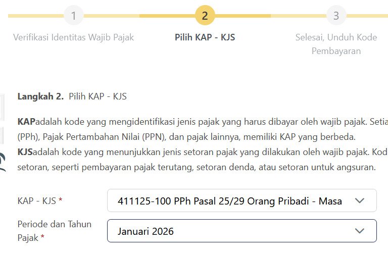 h_dinata's tweet photo. @kring_pajak sy WP OP dr 1 pmberi kerja dan ada penghasilan lain di thn 2025. Kalo dulu bikin kode billing 411125-200 utk bayar pajak tambahan ini. Tpi skrg di coretax kok cuma ditemukan yg 411125-100 di menu Pembayaran > Lynan Mndri Kode Biling. Apakah sy salah pilih menu? https://t.co/i2FeMqxojs
