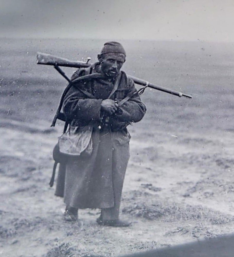 Balkan Savaşı sırasında bir Türk askeri.