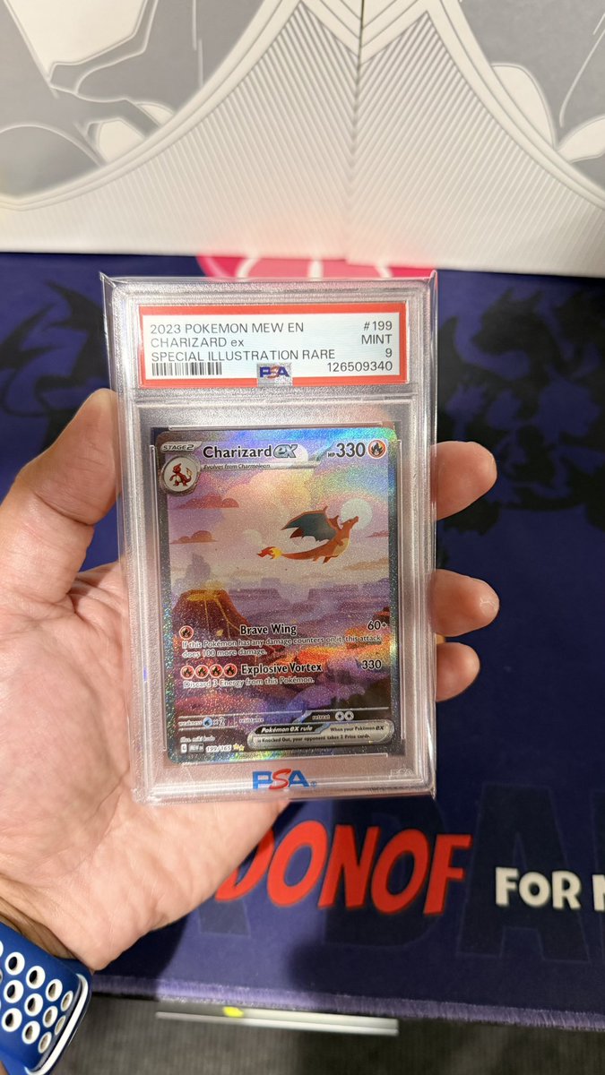 guddonof's tweet photo. @grok please change this graded card into a PSA Gem Mint 10 Charizard ex 😭😭😭 https://t.co/Sa4Fg2jlwP