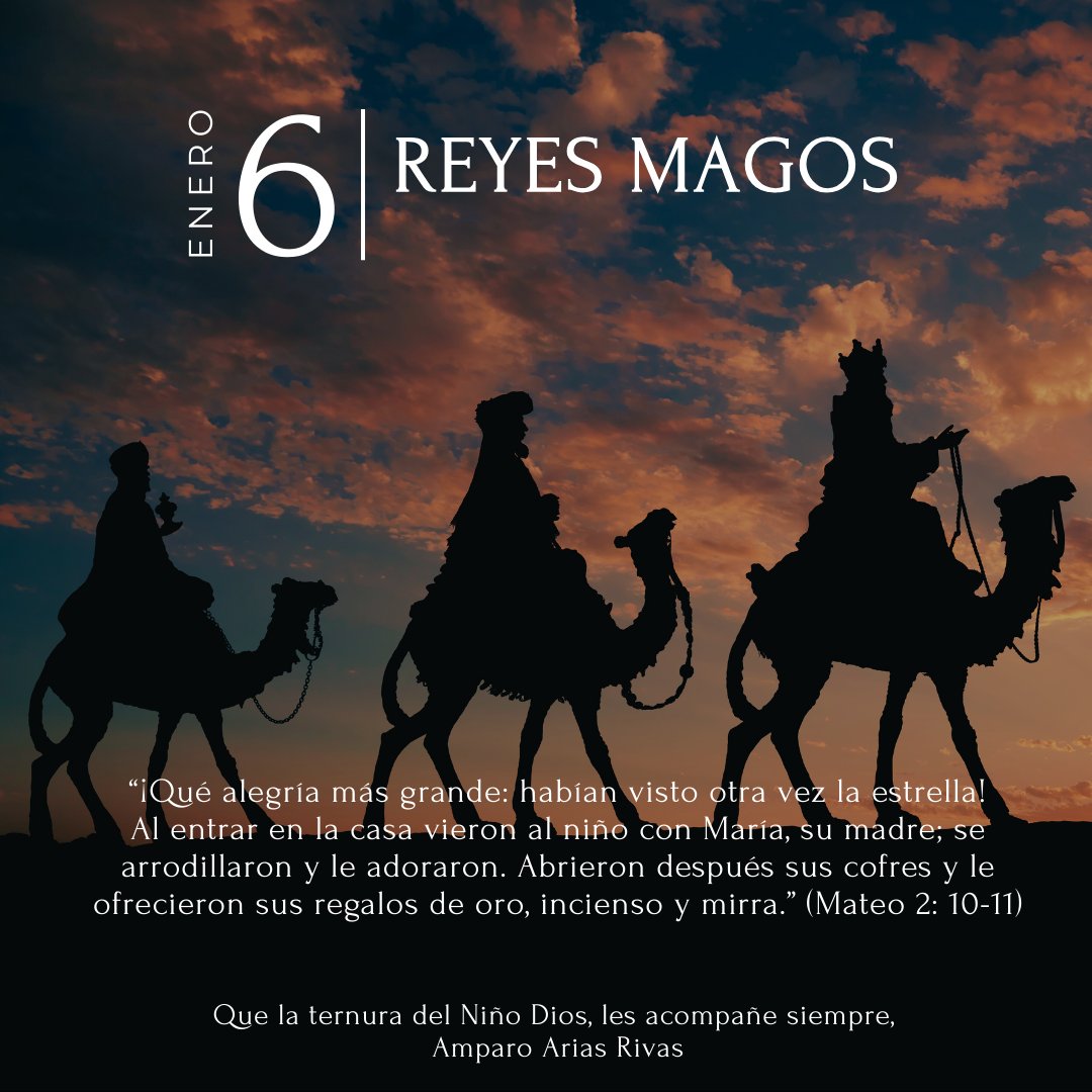 En esta fría víspera tres Sabios acudieron en su búsqueda y al hallar al pequeño Jesús en su pesebre lo adoraron.
¡Feliz Día de Reyes!