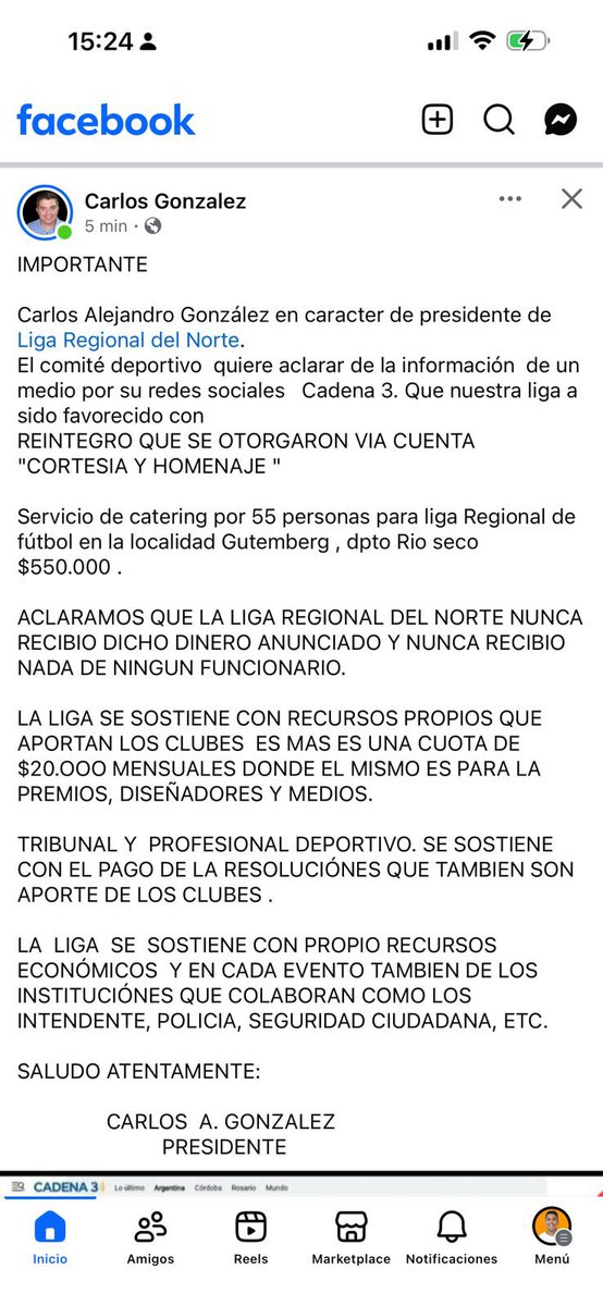 UCRRIOSECO's tweet photo. Cuando queres hacer creer que ayudaste y te desmienten.

Esto es el legislador Ramón Flores Del Depto Rio Seco. https://t.co/axUcI9QWiM