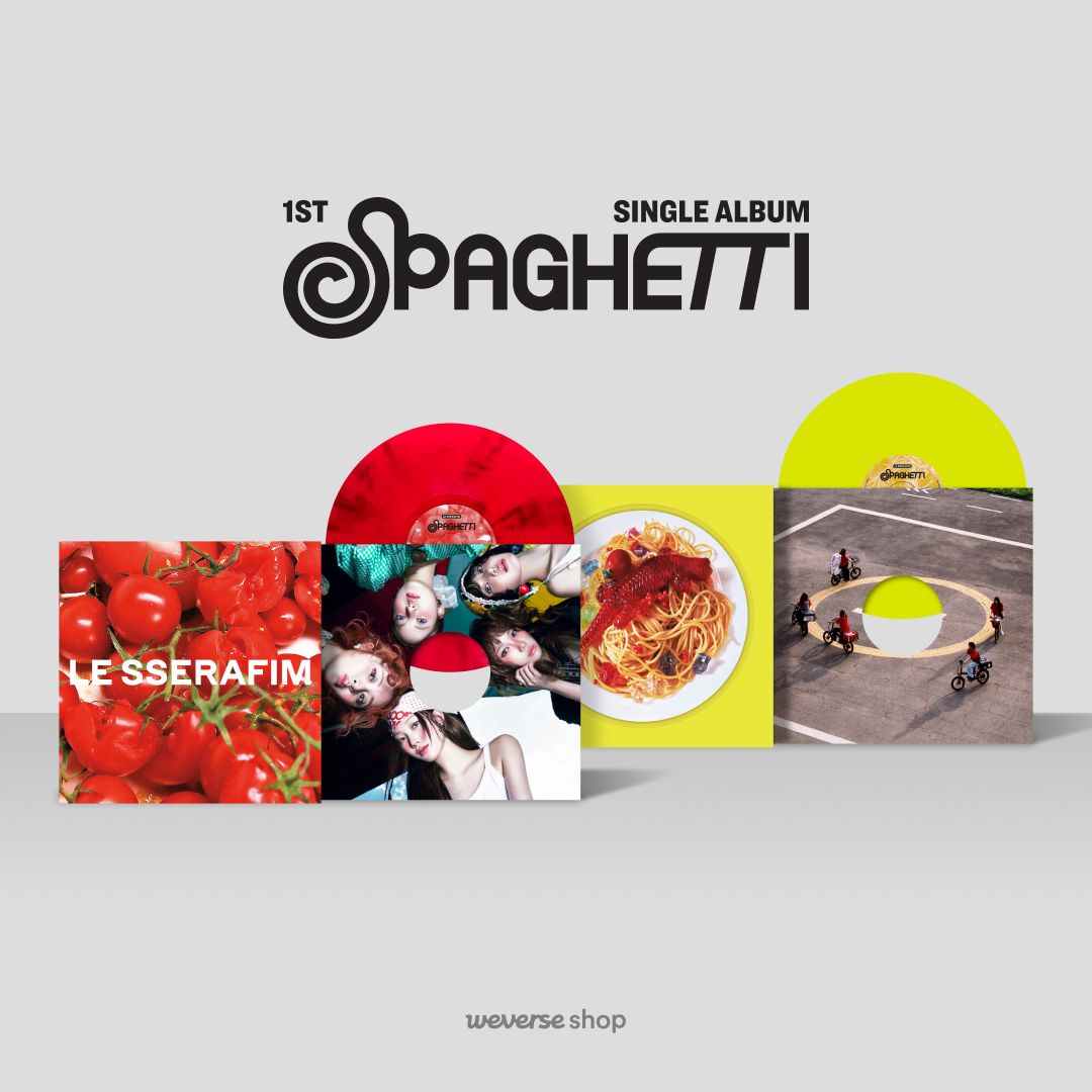 LE SSERAFIM SPAGHETTI weverse 15枚 1回目 LE SSERAFIM - Spaghetti