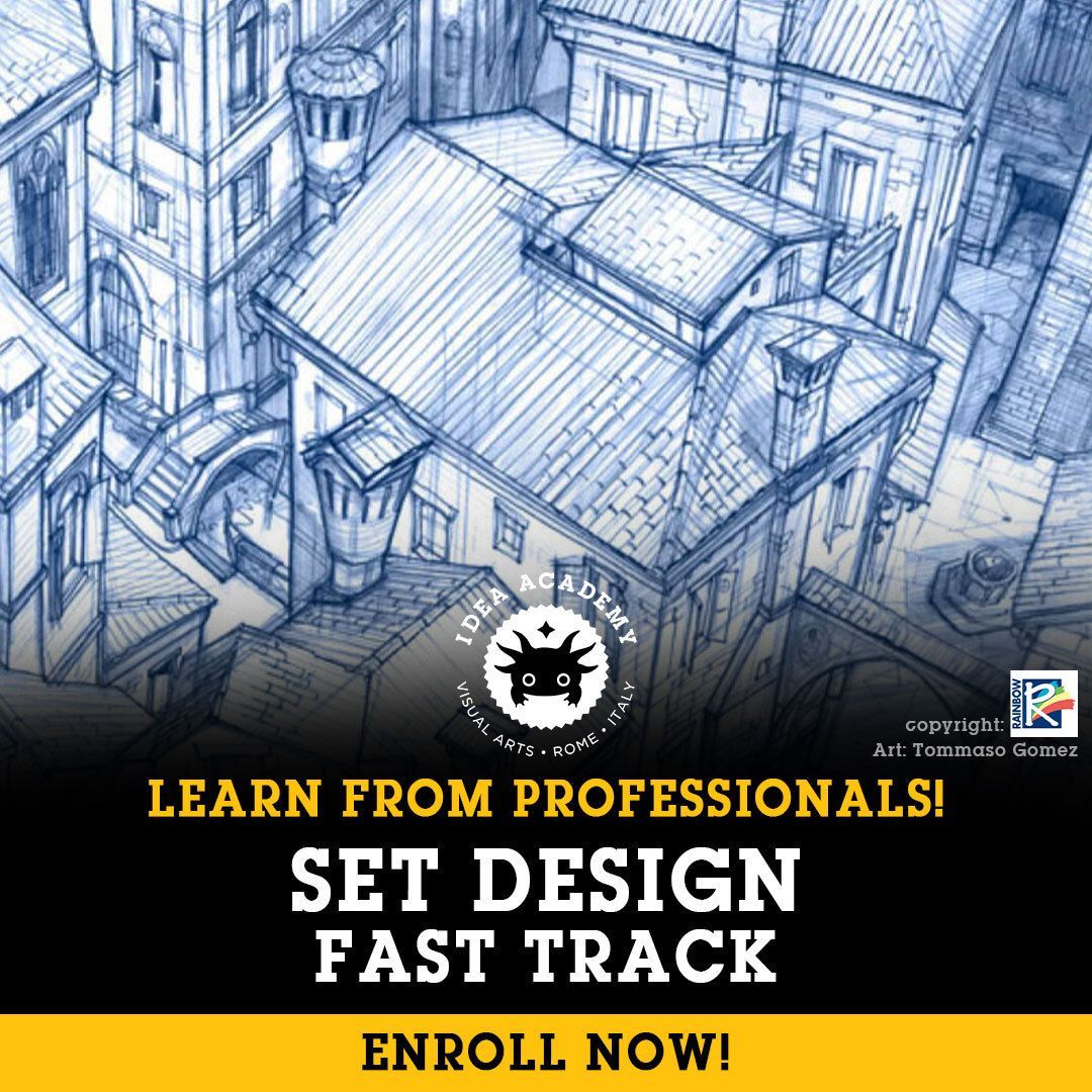 CDReferences's tweet image. Your fast track to professional set design at IDEA Academy! In 5 weeks online, learn to create narrative-driven environments for animation and games through hands-on projects and feedback tinyurl.com/ideasetdesign 

#ideaacademyrome #setdesign #onlinecourse #artschool