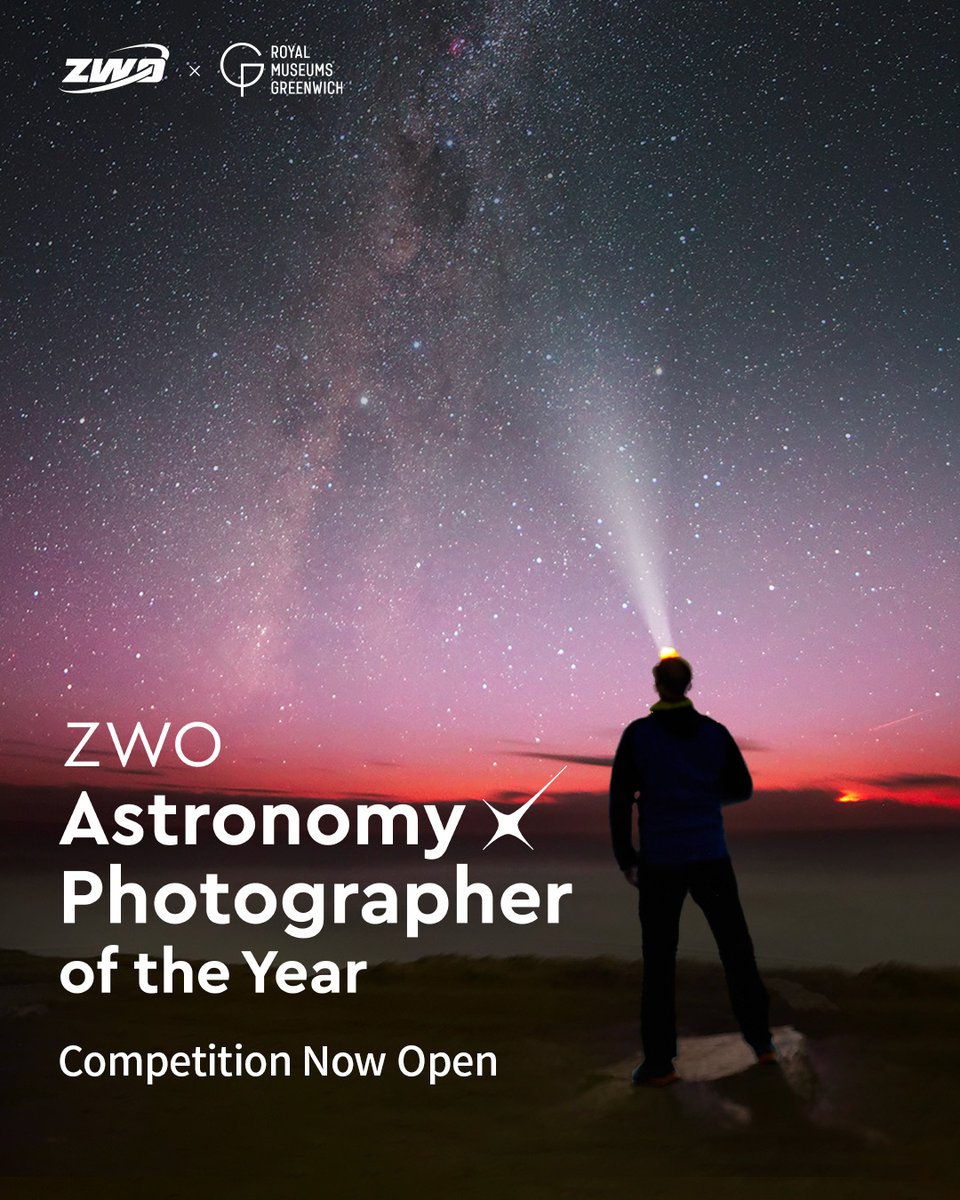zwoastro's tweet photo. The ZWO Astronomy Photographer of the Year competition is officially accepting submissions starting today, 5 January 2026!
Entries close on 2 March 2026 — don’t miss the chance! ✨
👉 Submit your entry now: https://t.co/CU462nlBdR
#ZWO #Astrophotography #APY18 https://t.co/Wwxpc2EaUV