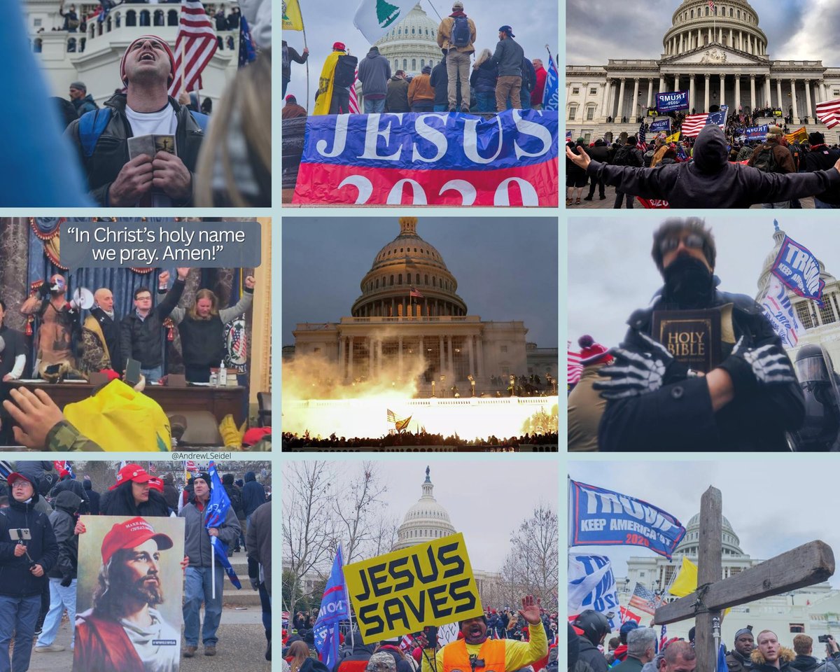 No matter what the Trump regime tries to tell you, never forget: January 6th was a violate insurrection, an attempt to overturn a free and fair election. And it was a Christian Nationalist assault. 

Christian Nationalism was the permission structure for this violent attack.