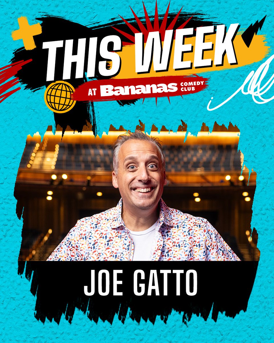 This Week at Bananas | <a href="/Joe_Gatto/">Joe Gatto</a> is here Thursday through Sunday! 
Get your tickets now: bit.ly/2Nw7RC9
