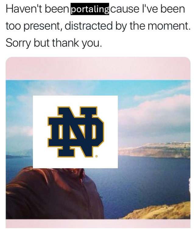 Notre Dame, Our Blogger tweet media