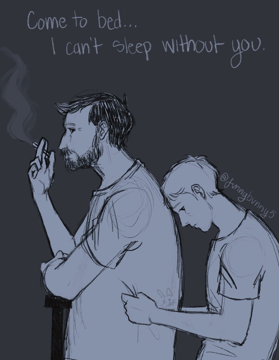 fvnnybvnny5's tweet image. #HucklerobbyWeek Day 7 “I can’t sleep”

Just something super quick cause I’m late as hell 💔

#hucklerobby