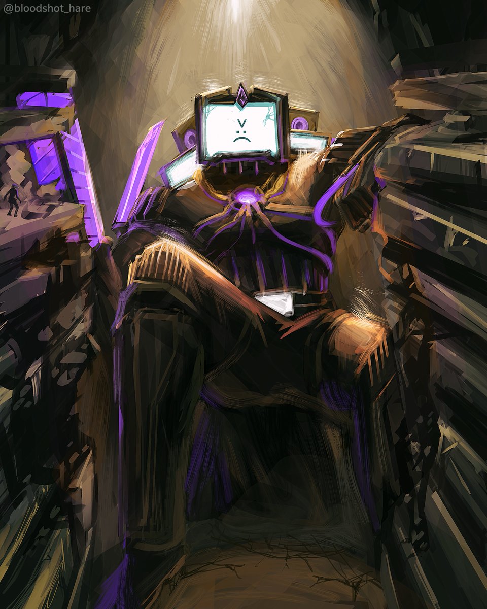 bloodshot_hare's tweet image. Present for @X6Pun49853 for the 9th day of Christmas: Titan TV Man 3.0🎄☃️
#SKIBIDITOILET