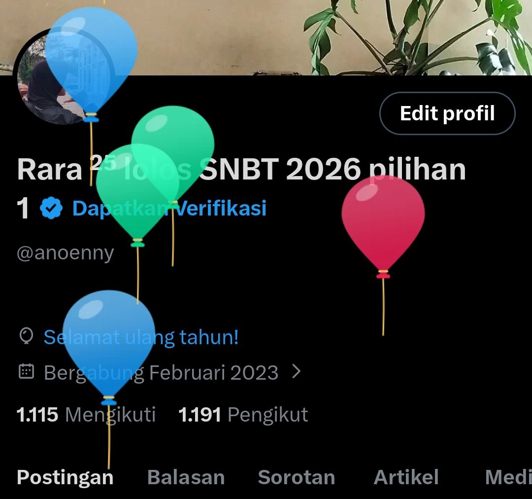 Rara ²⁵ lolos SNBT 2026 pilihan 1 tweet media