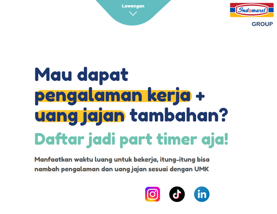 CPrabhaswara's tweet image. #TIL Indomaret punya sistem part-time yang 'lumayan' OK:
- Upah sesuai UMK
- Perhitungan per jam kerja
- Bisa apply khusus lokasi yang memang dekat domisili jadi tidak akan 'kelempar' jauh
- Jobdesc transparan sejak awal