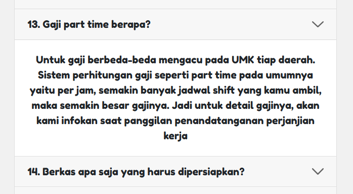 CPrabhaswara's tweet image. #TIL Indomaret punya sistem part-time yang 'lumayan' OK:
- Upah sesuai UMK
- Perhitungan per jam kerja
- Bisa apply khusus lokasi yang memang dekat domisili jadi tidak akan 'kelempar' jauh
- Jobdesc transparan sejak awal