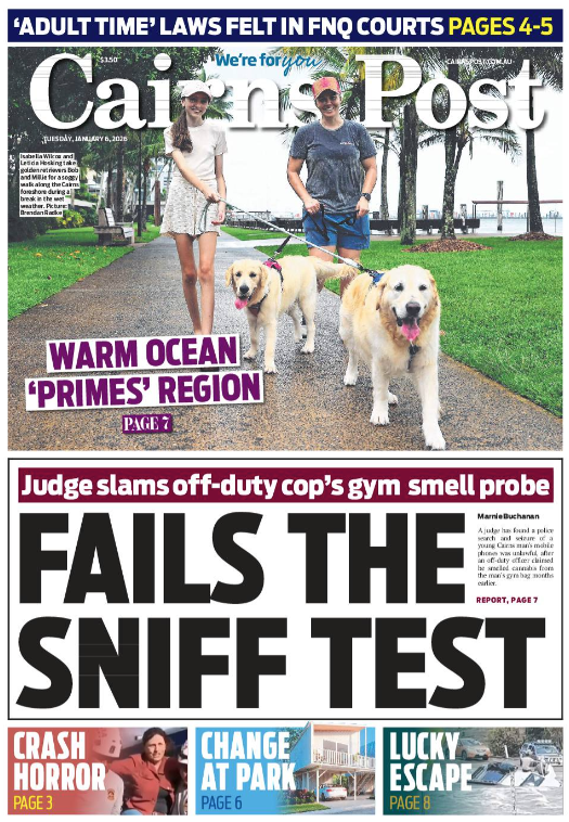 Sian_Emily's tweet photo. INSIDE TODAY: A judge has ruled police unlawfully searched a man and seized his phones after an officer remembered smelling cannabis from his gym bag. Read the paper via the app: (Apple: https://t.co/37PhNdPoci Android: https://t.co/8ZzvJgKlUa) OR web: https://t.co/LWg5VscZG4 https://t.co/8kej0Vg9AY
