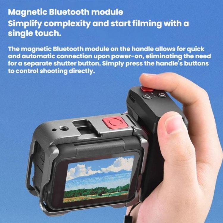 SunskyOnline's tweet image. Flymile Handle for Insta360:
 
➤ Integrated Bluetooth Shutter Control
➤ One-Second Magnetic Quick-Release
➤ Top Cold Shoe &amp;amp; Side 1/4" Thread
➤ Detachable 96-Hour Remote Module
 
👉bit.ly/4joKpY4
#CameraGrip #WirelessShutter #Insta360AcePro #VloggingSetup